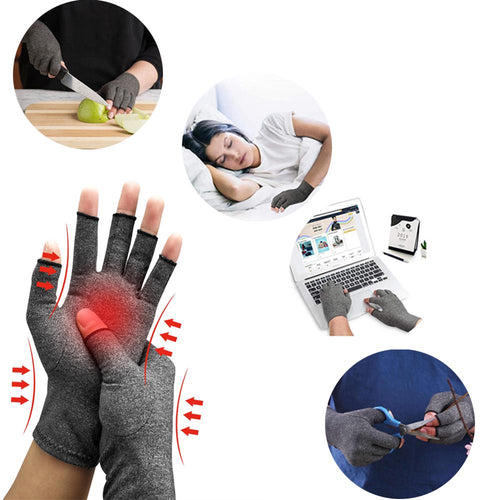 1 Pair Compression Arthritis Gloves for Joint Pain Relief & Hand Support