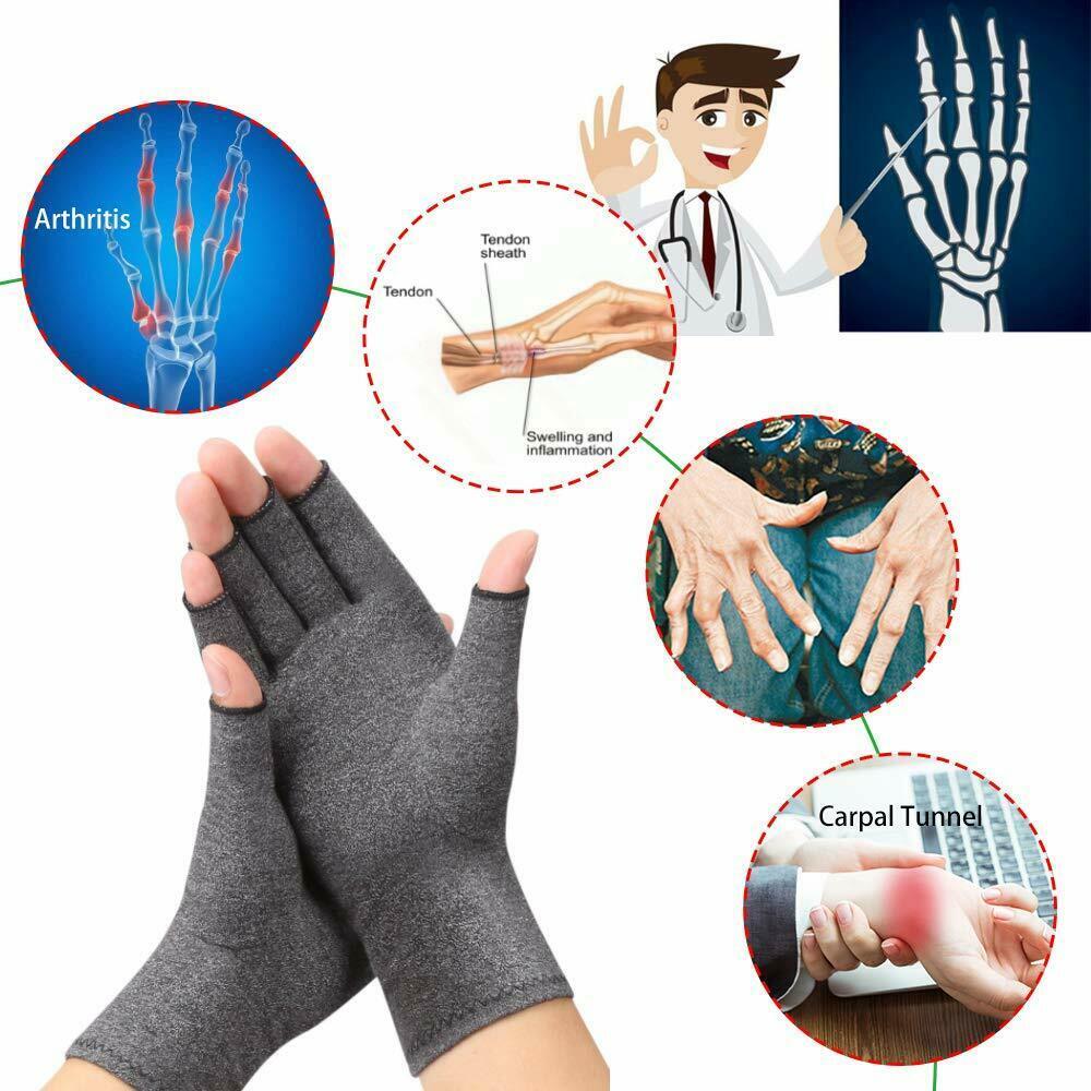 1 Pair Compression Arthritis Gloves for Joint Pain Relief & Hand Support