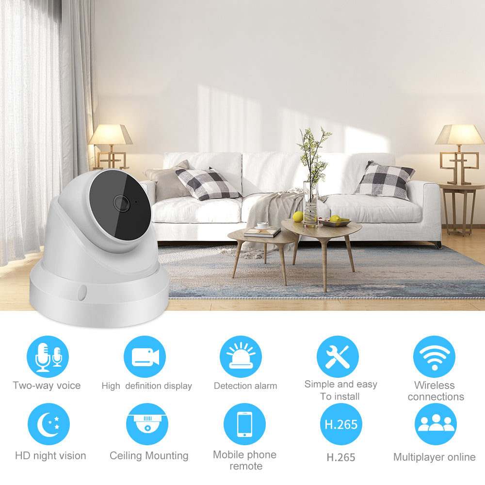 1080P HD WiFi Baby Monitor & Home Security Camera with Pan/Tilt, Night Vision, 2-Way Audio