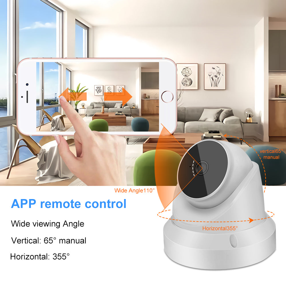 1080P HD WiFi Baby Monitor & Home Security Camera with Pan/Tilt, Night Vision, 2-Way Audio