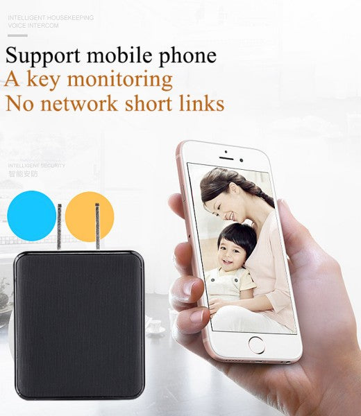 1080P HD WiFi Hidden Camera Wall Charger with Night Vision for Home Security