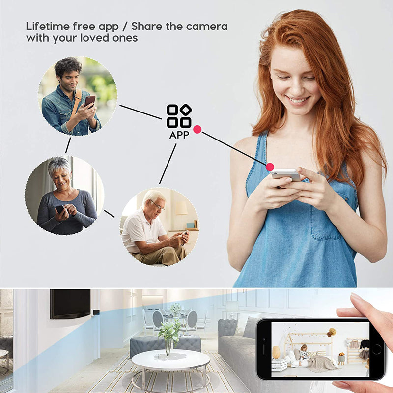 1080P WiFi DIY Home Security Camera - Discreet Network Surveillance