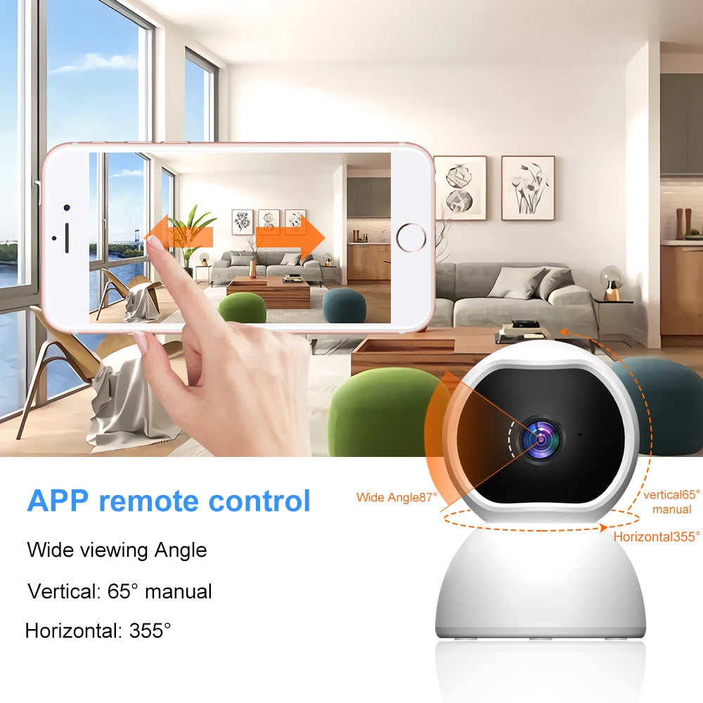 1080P HD Wireless IP Home Security Camera - Indoor WiFi Surveillance