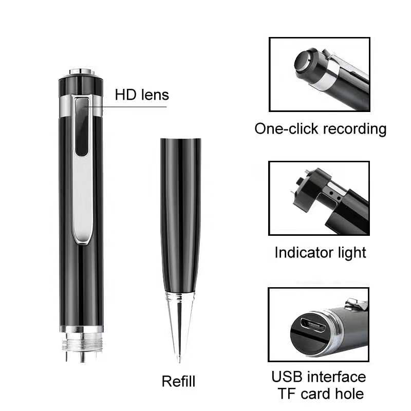 1080P Mini Hidden Spy Pen Camera - Portable Pocket Video Recorder